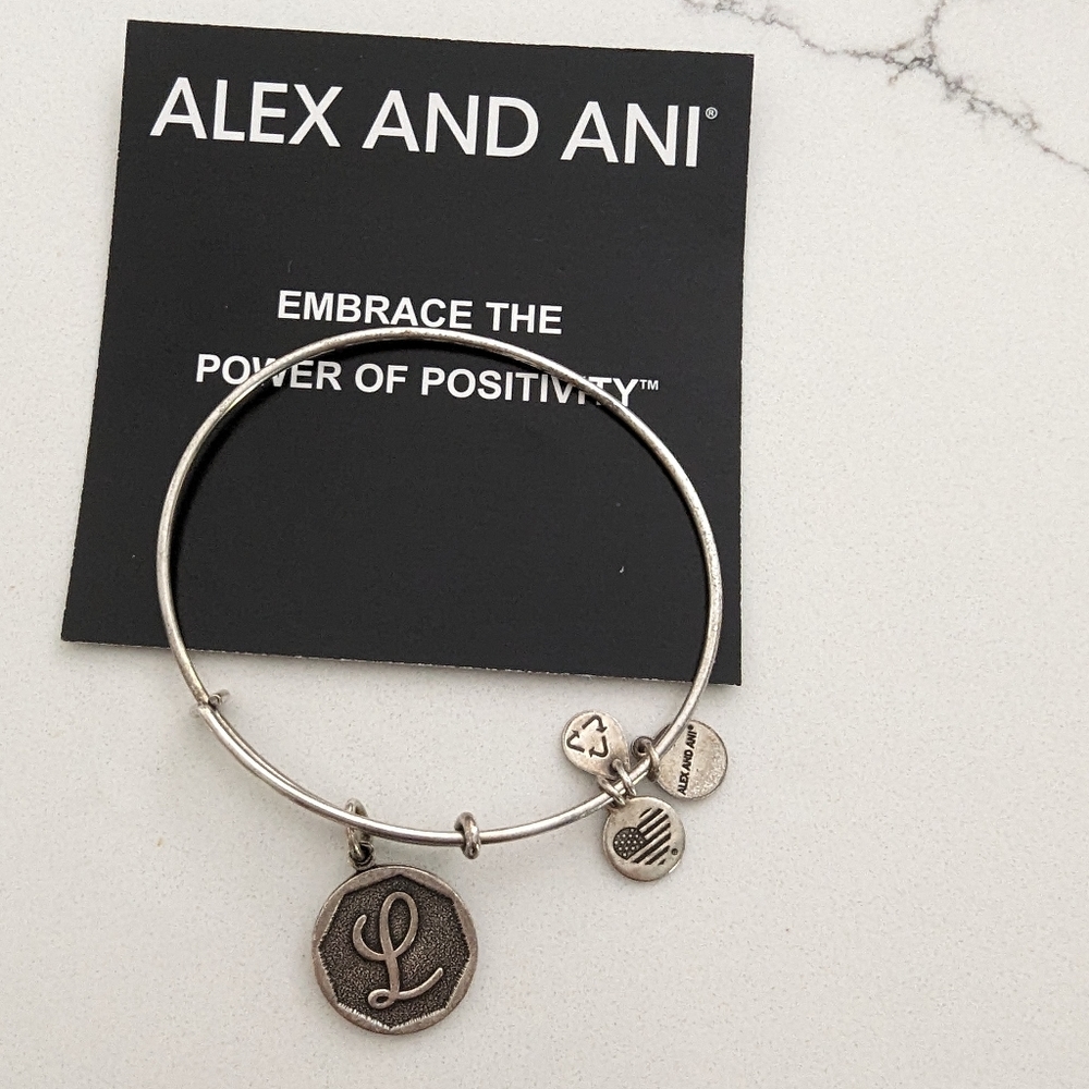 Alex and Ani initial "L" bracelet